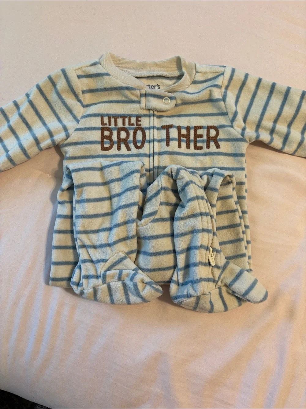 Carter's Blue and Cream Striped 
